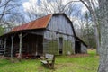 Rustic Old Barn in the Woods Ã¢â¬â Virginia, USA Royalty Free Stock Photo